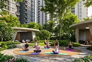 Yoga & Meditation Zone at The Earthscape by Bricks and Milestones