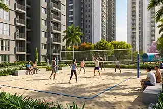 Beach Volleyball at The Earthscape by Bricks and Milestones