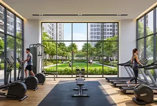 Gymnasium at The Earthscape by Bricks and Milestones